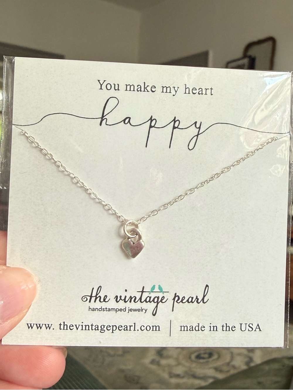 Sterling Silver Heart Pendant Necklace 18” NWT